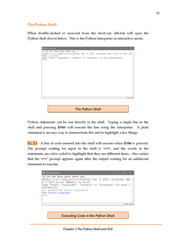 Introduction to Python Programming: Starting Out with IDLE - The Python Shell and IDLE 3